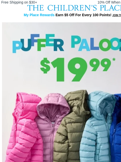 childrensplace newsletter: Just In: The Jackets You NEED 50% OFF❄️