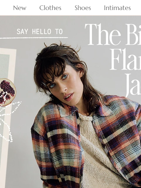 freepeople newsletter: Meet The Birdie Flannel Jacket π