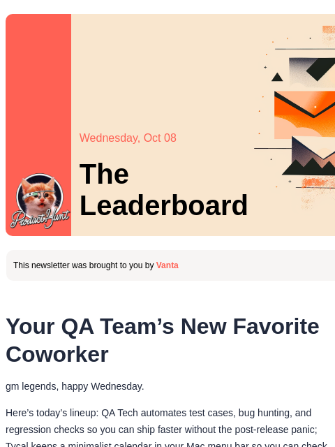 producthunt newsletter: 😸 Stop breaking production