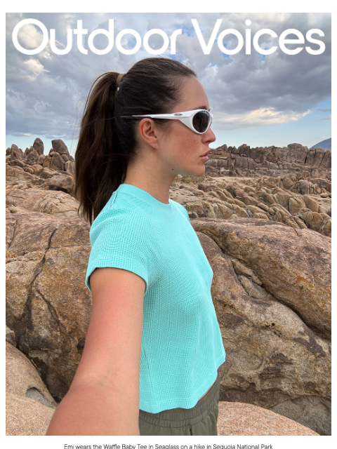 outdoorvoices newsletter: We love WAFFLES