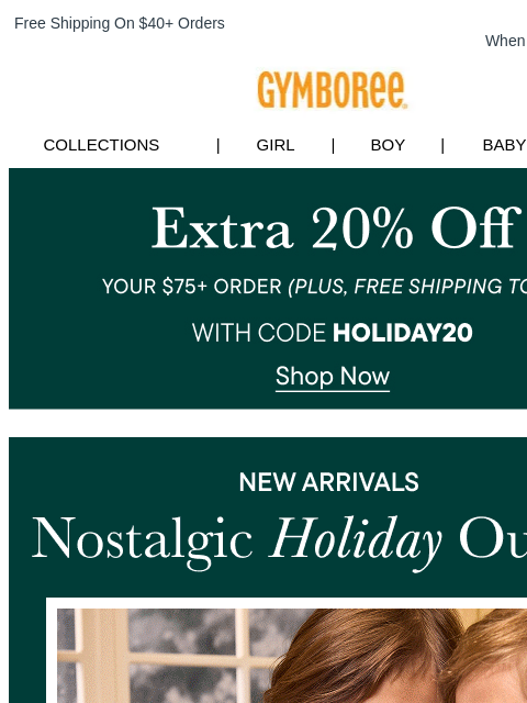 gymboree newsletter: New! Our Best Holiday Collections Yet
