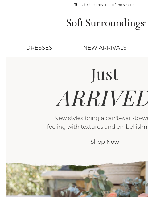 softsurroundings newsletter: New Fall Looks