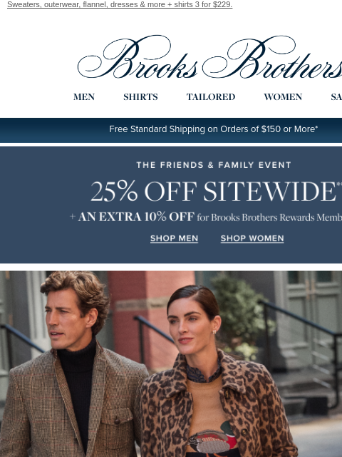 brooksbrothers newsletter: Fall must-haves 25% OFF + extra 10% for rewards me...