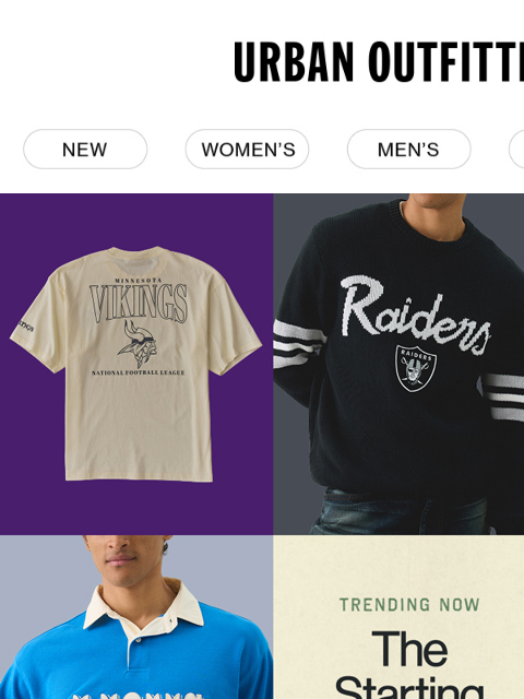 urbanoutfitters newsletter: Kickoff’s calling, get your gear ready 🏈