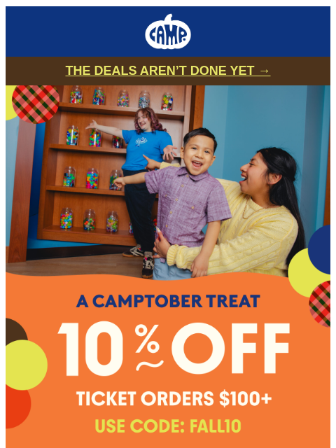 camp newsletter: Surprise! There’s still more to save 👀