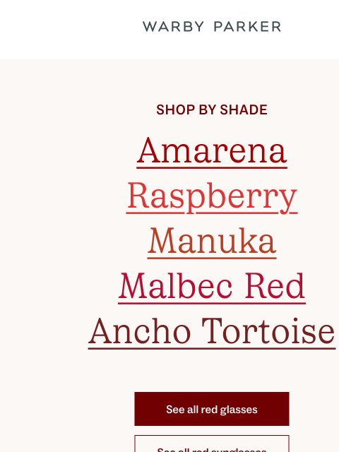 warbyparker newsletter: The richest color