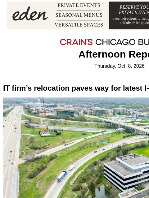 crainalerts newsletter: Another suburban office goes industrial