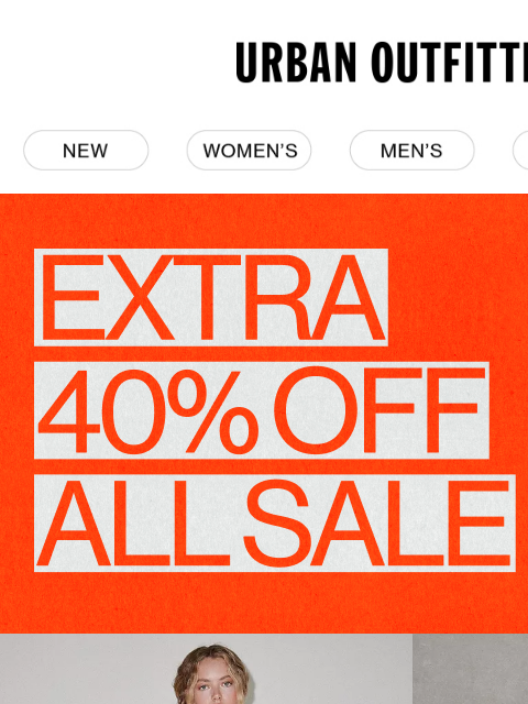 urbanoutfitters newsletter: Extra 40% Off Sale: BDG Jeans, Home & More