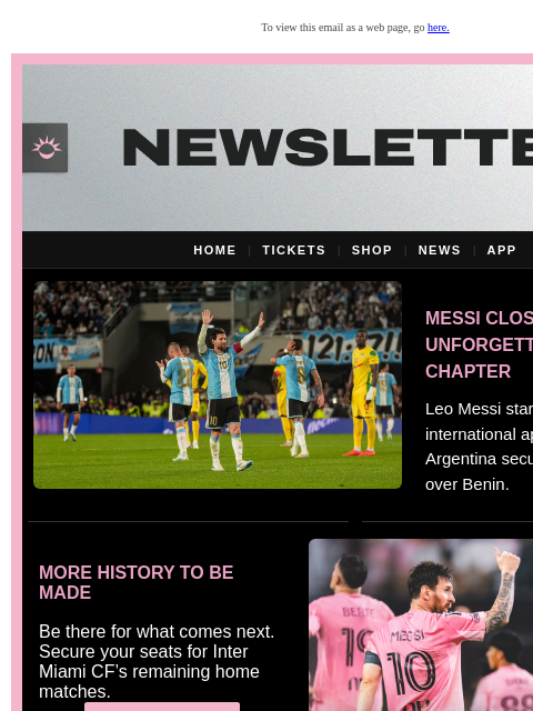 intermiamicf newsletter: Messi’s International Farewell, Open Training & Mo...