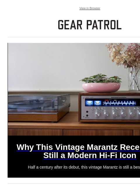 Plus, new clocks from Casio and…Nintendo? Plus, new clocks from Casio and…Nintendo? View in Browser Why This Vintage Marantz Receiver Is Still a Modern Hi-Fi Icon Why This Vintage Marantz Receiver Is