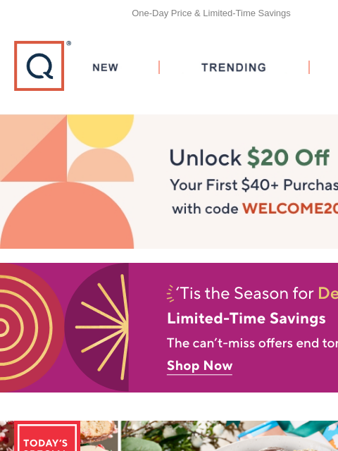 One-Day Price & Limited-Time Savings QVC New TRENDING DEALS Unlock $20 off Your First Purchase deals landie's candies tsv header NFL Women's Team Logo Short Sleeve T-Shirt NFL Women's