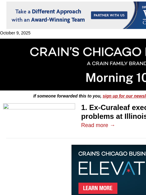 crainalerts newsletter: Cannabis fight comes to a head