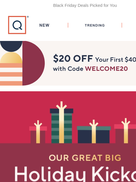 qvcemail newsletter: Holiday Kickoff! 5 Easy Pays on It All