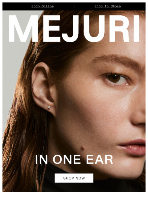 mejuri newsletter: For Your Ears Only
