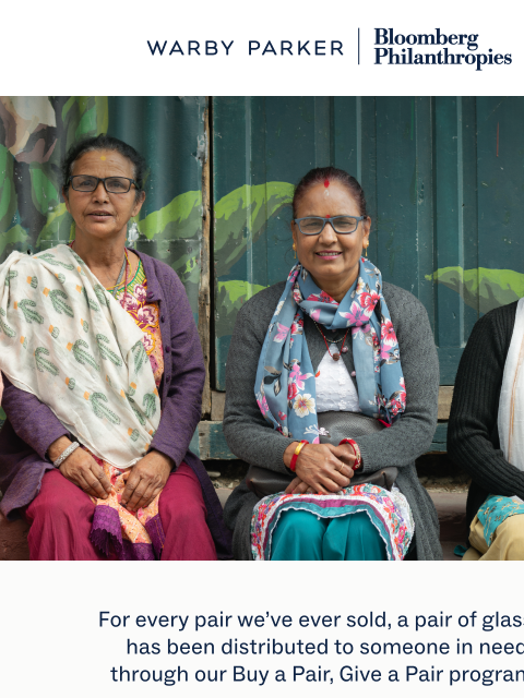 warbyparker newsletter: Amplifying our impact