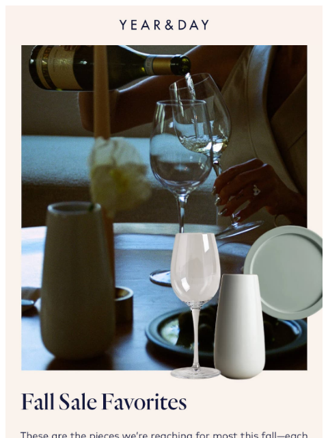 yearandday newsletter: The best of fall sale—15% off