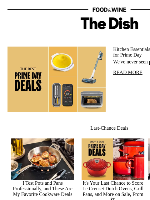 foodandwine newsletter: Kitchen Essentials at Their Lowest Prices Ever for...