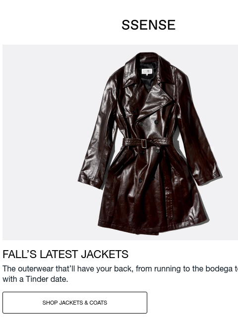 ssense newsletter: Do You Feel That?