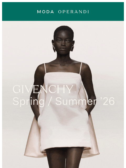 modaoperandi newsletter: Structure & flow at GIVENCHY