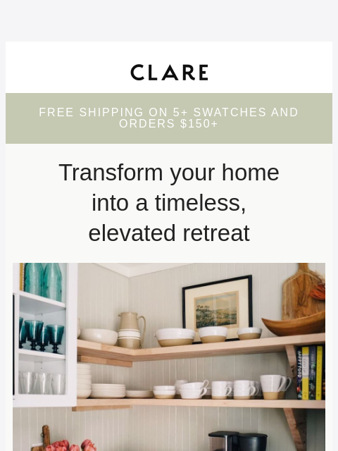 clare newsletter: Discover the timeless charm of muted tones