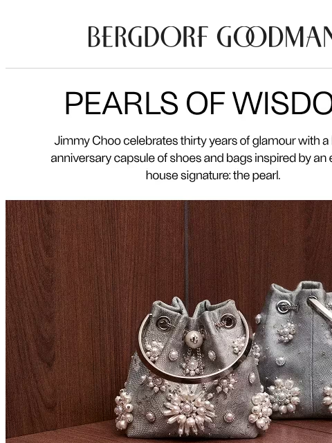 bergdorfgoodman newsletter: Jimmy Choo’s Precious Pearls