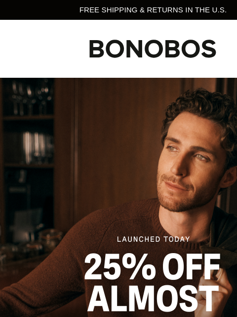 bonobos newsletter: Layer the Savings: 25%-40% Off Your Fall Wardrobe