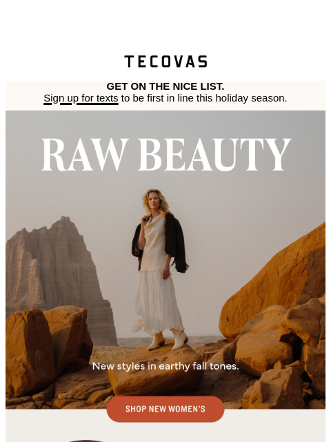 tecovas newsletter: The Fall Drop
