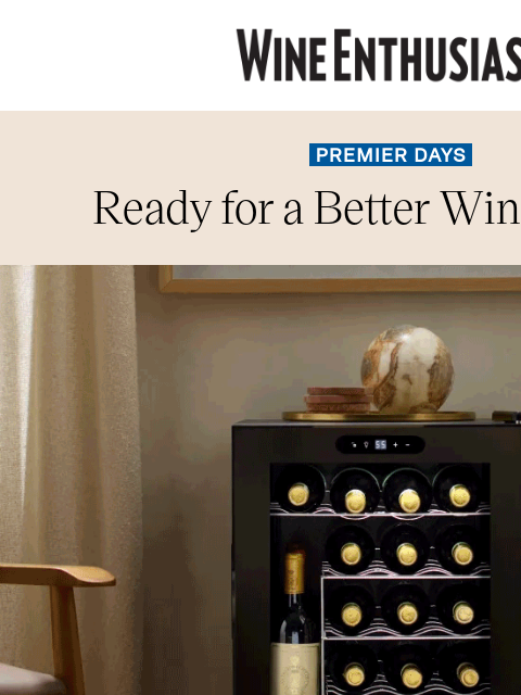 wineenthusiast newsletter: Save 15% on Wine Cellars This Weekend