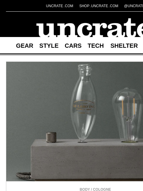 uncrate newsletter: Le Labo Santal 26 Concrete Home Diffuser & more