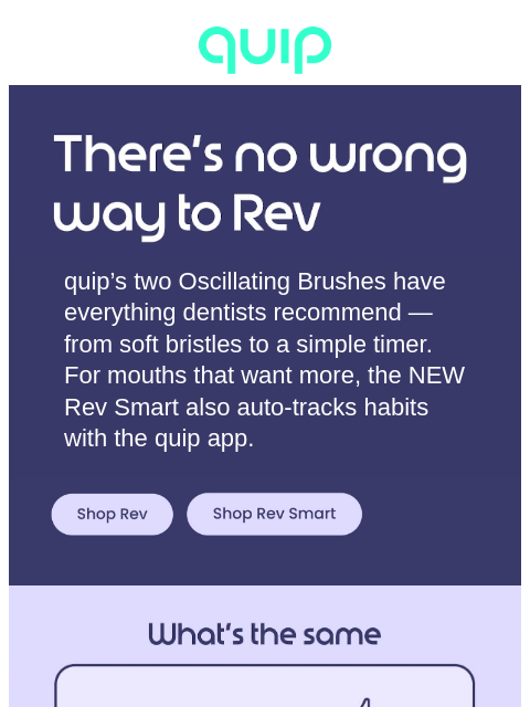 getquip newsletter: Two Revs. One great clean.