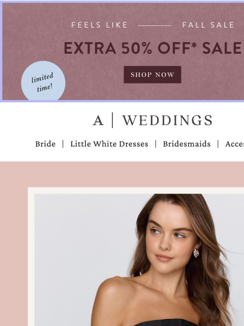 anthropologie newsletter: Extra 50% off sale, for a limited time