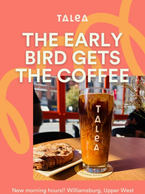 taleabeer newsletter: Good mornings start at TALEA ☕