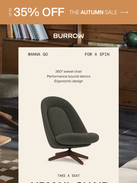 burrow newsletter: Meet Airmail. Up to 35% off