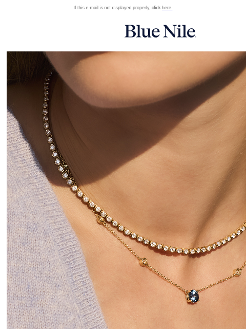 bluenile newsletter: The Fall Edit: Up to 30% Off* Select Pieces