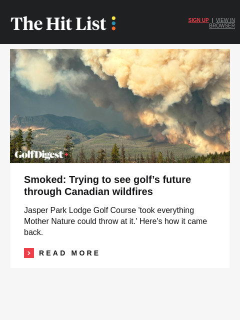 golfdigest newsletter: Why you're wrong about fast greens