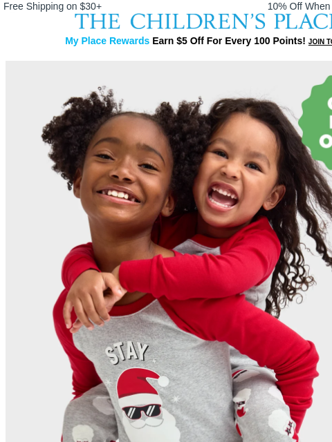 childrensplace newsletter: FINAL HOURS⚠️ 50-75% OFF Pajamas!