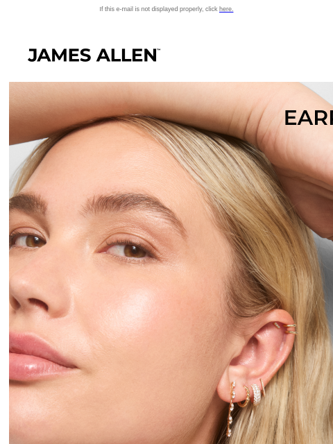 jamesallen newsletter: Take Your Earring Style Higher.