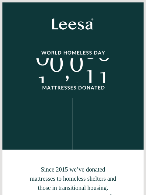 leesasleep newsletter: Thanks to you, our donations are going up