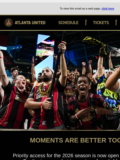 atlutd newsletter: Group Gatherings all 2026