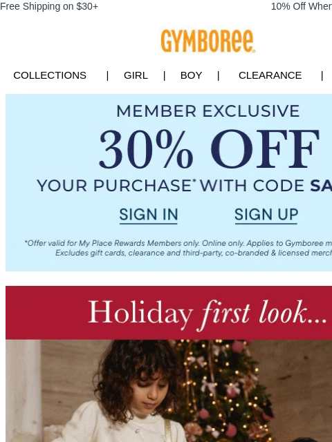 gymboree newsletter: Holiday first look...๐โจ