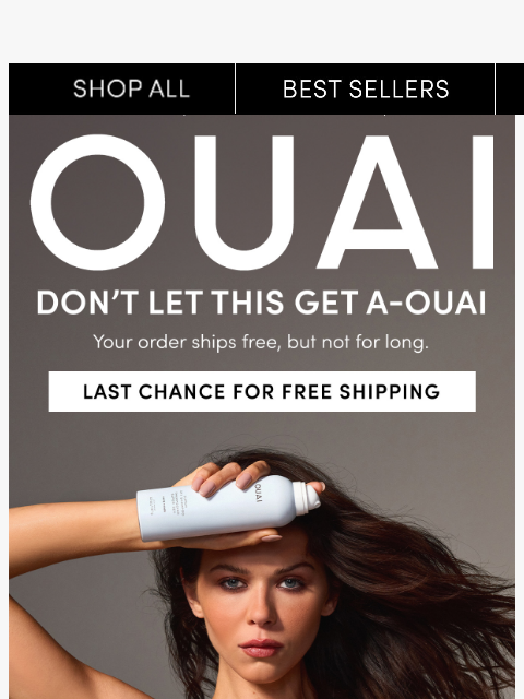 theouai newsletter: Don’t miss out on free shipping