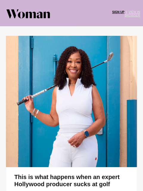 golfdigest newsletter: How Shonda Rhimes got 'hooked' on golf