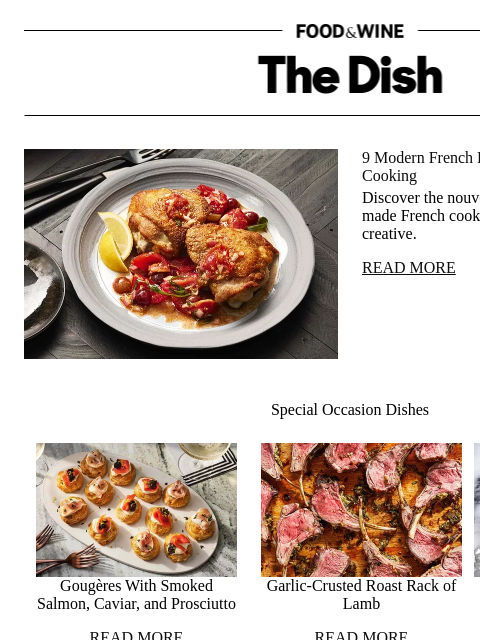 foodandwine newsletter: 9 Modern French Recipes That Redefined Cooking