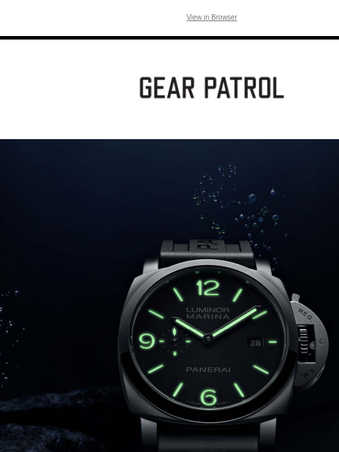 gearpatrol newsletter: Explore “The Depths of Time” with Panerai