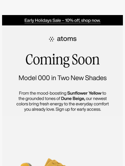 atoms newsletter: Two new colors, infinite possibilities