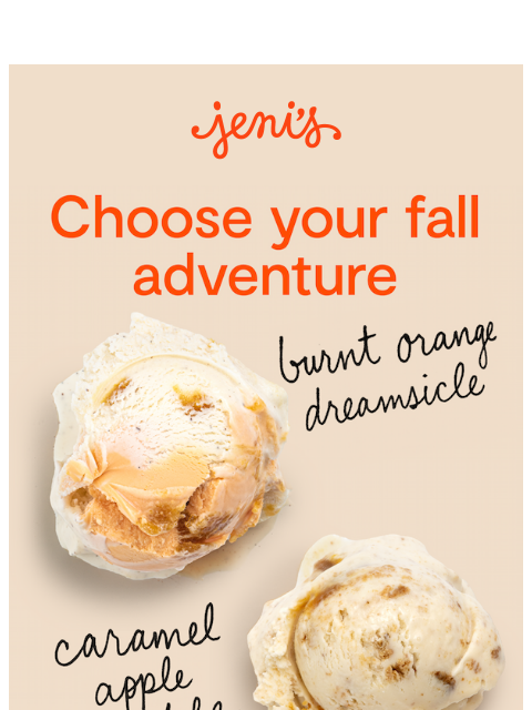 jenis newsletter: Mix and match our fall flavors!