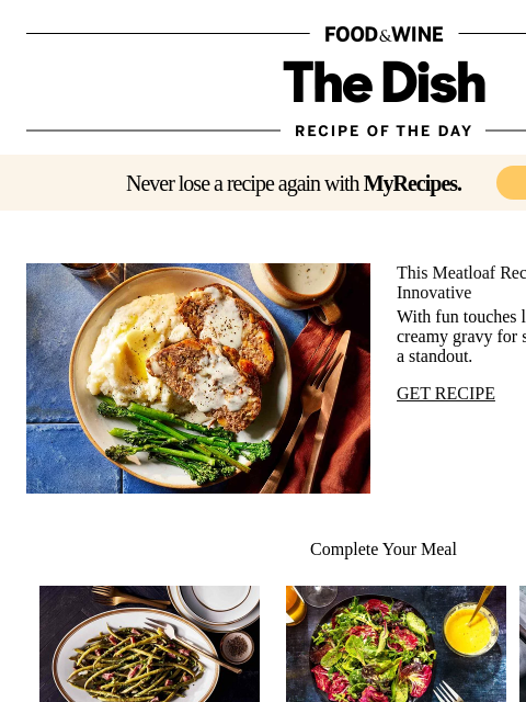 foodandwine newsletter: Classic Meatloaf