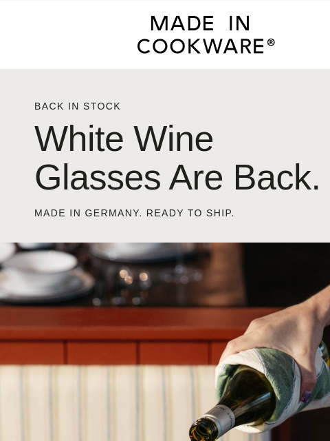 madeincookware newsletter: Finally Back In Stock After 6 Months