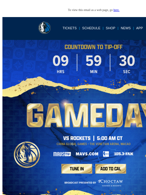 mavsmail newsletter: 📺 Mavs vs Rockets | Stream FREE on Mavs.com & NBA...