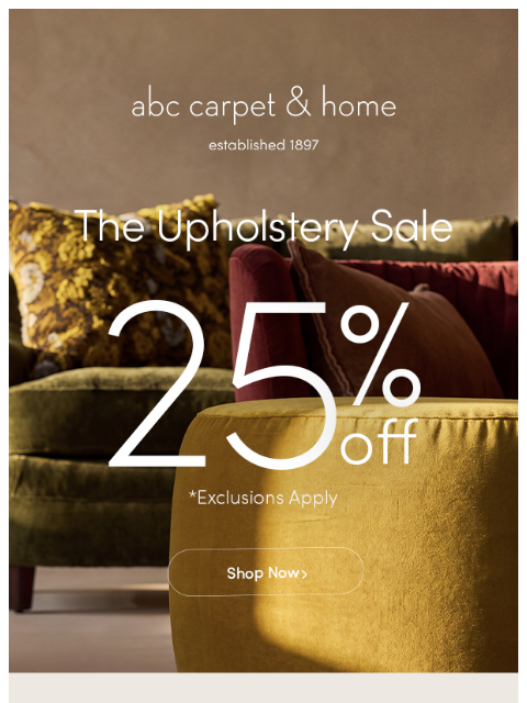abchome newsletter: Furniture Bestsellers—On Sale Now!